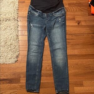 H&M Dark Blue Skinny Jeans maternity